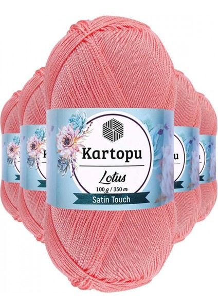 5 Adet Lotus Bikini Büstiyer Bluz Örgü Ipi K766 Gül Pembe