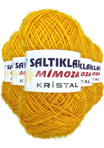 5 Adet Mimoza Kristal Işıltılı Şal Patik Yelek Ipi 75