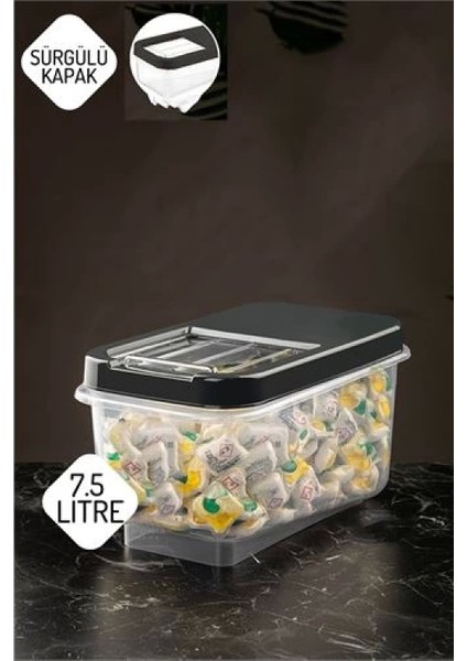 Reagan Tablet ve Deterjan Saklama Kutusu 7.5 lt ANTRASİT fiyatları