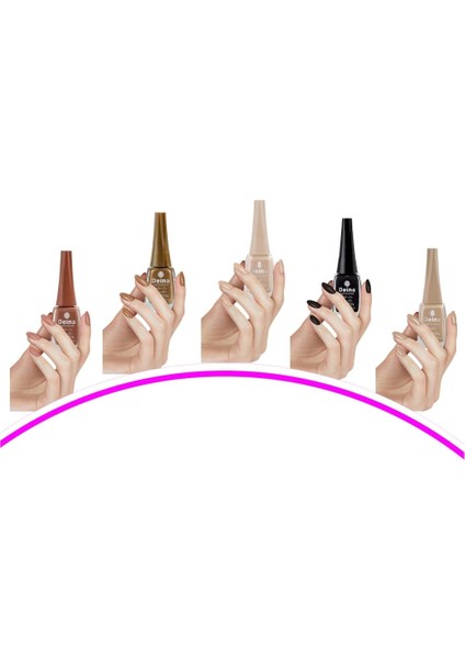 5 Adet Keratinli Besleyici Oje 14 ml Set8