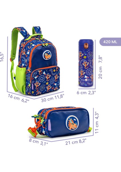 Çocuk Sırt Çantası, Kalem Kutusu,matarası 3'lü Set Ponix fiyatları
