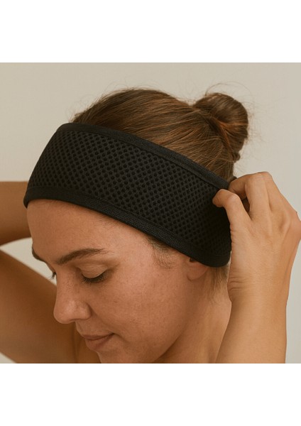 Fileli Saç Bandı 2li Set Makyaj Uygulama Cırtlı Hava Alabilir Cilt Bakım Yoga Spa Ter Sporcu Bandana fiyatları