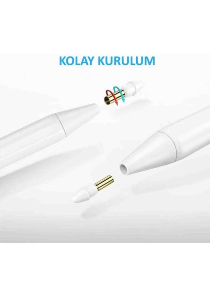 Dijital Şarjlı Avuç Içi Algılamayan Stylus Yedek Kalem Ucu Stylus Pen Spare Tip Yedek Uç modelleri