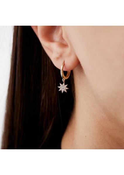 Stone Güneş Sallantılı Küpe