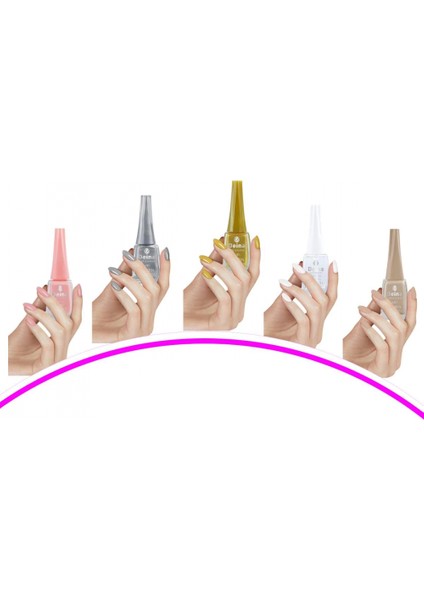 5 Adet Keratinli Besleyici Oje 14 ml Set7