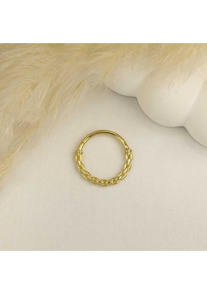 Zincir Motifli Helix Piercing
