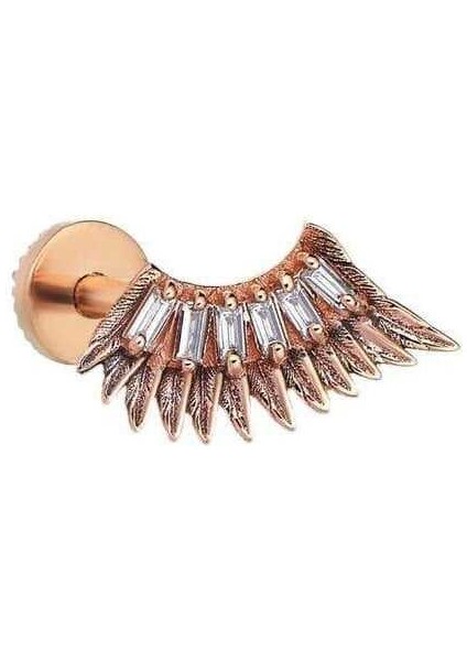 Kanat Taşlı Baget Model Tragus Piercing