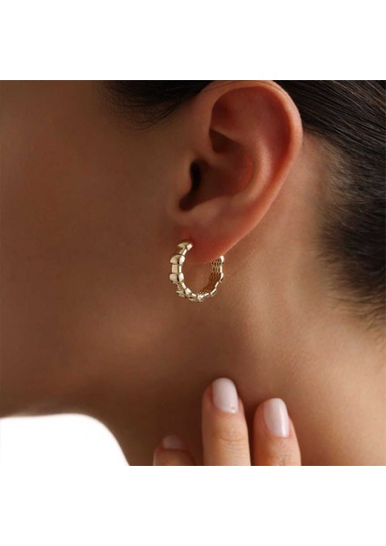 Parçalı Şerit Küpe