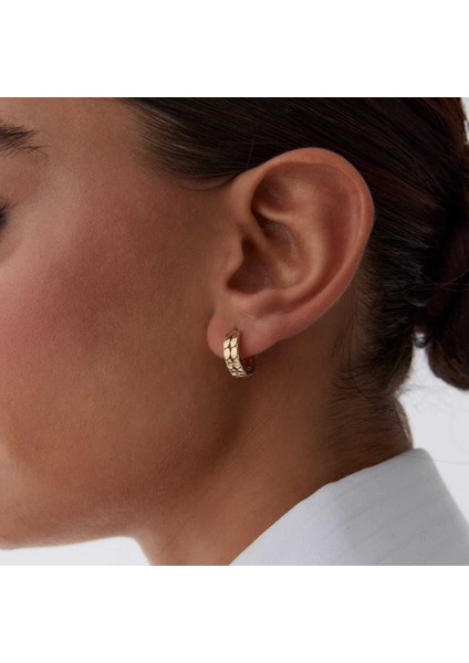 Çift Sıra Pullu Halka Küpe modelleri