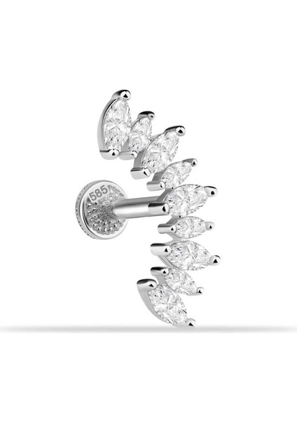9 Markis Taşlı Tragus Piercing