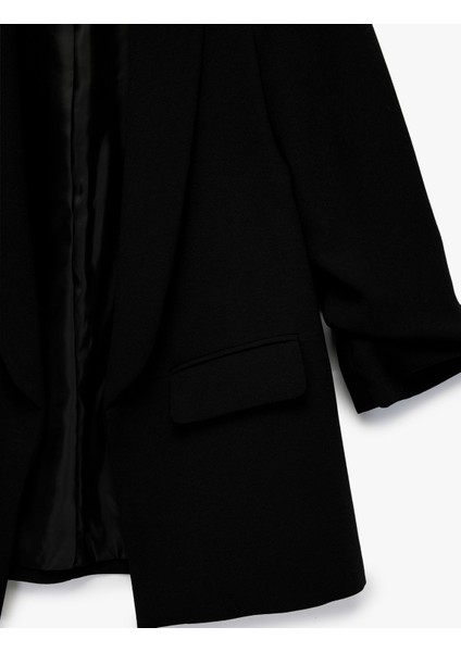 Regular Fit Şal Yaka 3/4 Kollu Blazer Ceket modelleri