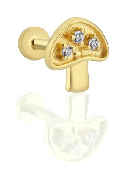 Mushroom Tragus Piercing