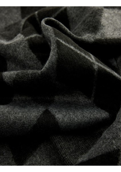 Viskon Karışımlı Uzun Baklava Desenli Atkı modelleri