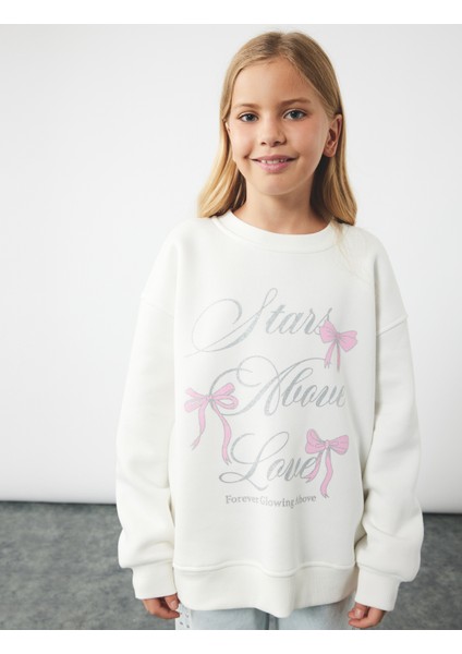 Şardonlu Uzun Kollu Bisiklet Yaka Sweatshirt fiyatları