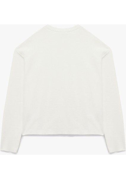 Rahat Kalıp Uzun Kollu Bisiklet Yaka Tişört fiyatları