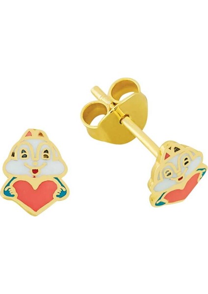 Kalpli Sincap Çocuk Küpesi