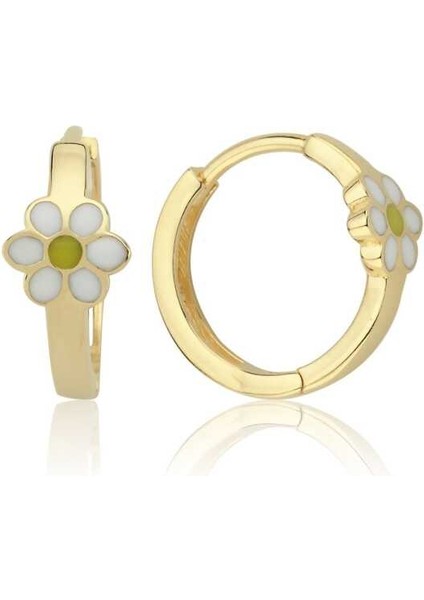 Papatya Halka Çocuk Küpesi