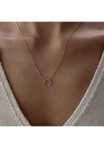 Yarım Tur Taşlı Charm Halkalı Sık Gurmet Zincir modelleri