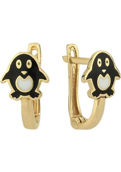 Penguen Çocuk Küpesi