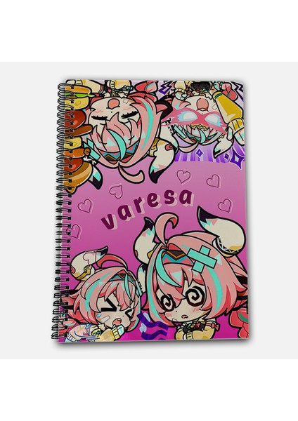 Genshin Impact Varesa Çizgili A4 Okul Defteri 72 Yaprak fiyatları