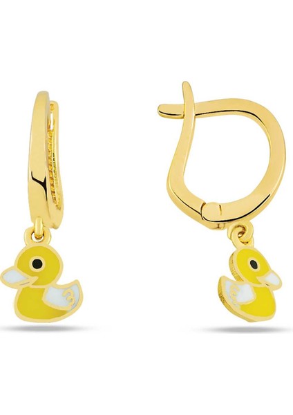 Sallantılı Ördek Çocuk Küpesi