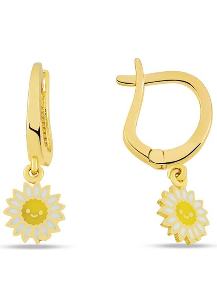 Sallantılı Gülen Çiçek Çocuk Küpesi