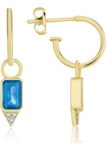 Triangle Uç Turkuaz Baget Küpe fiyatları