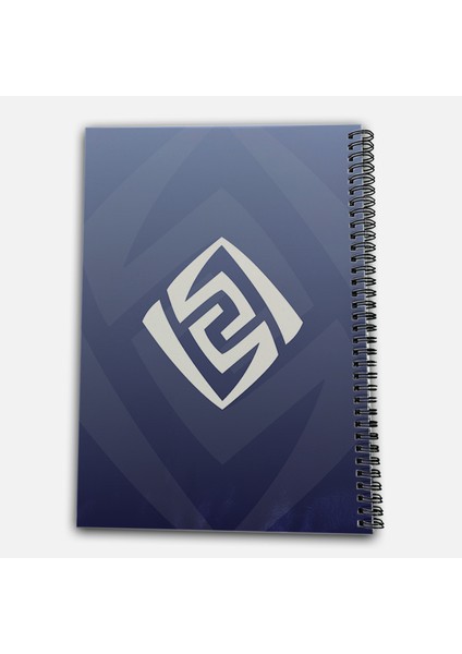 Genshin Impact Navia Çizgili A4 Okul Defteri 72 Yaprak modelleri