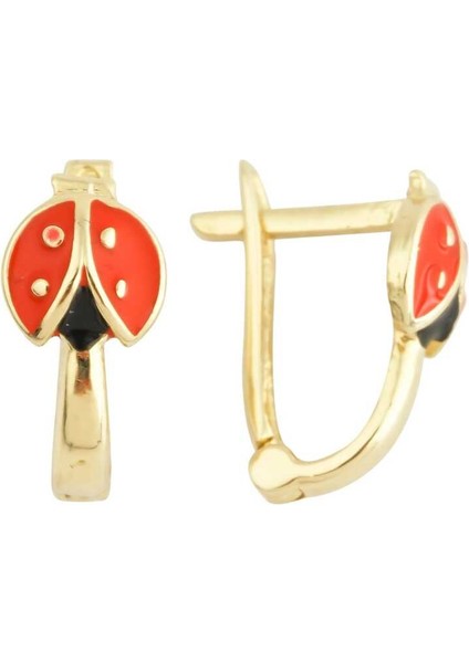 Uğur Böceği Çocuk Küpesi