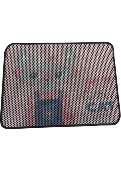 Xxl Büyük Boy 80CM x 60CM Kedi Tuvalet Kabı Önü Kum Toplayıcı Elekli Kedi Halısı Paspası Dekor