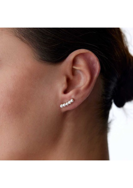 Line Five Pearl Küpe