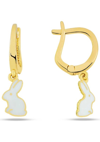 Sallantılı Tavşan Çocuk Küpesi