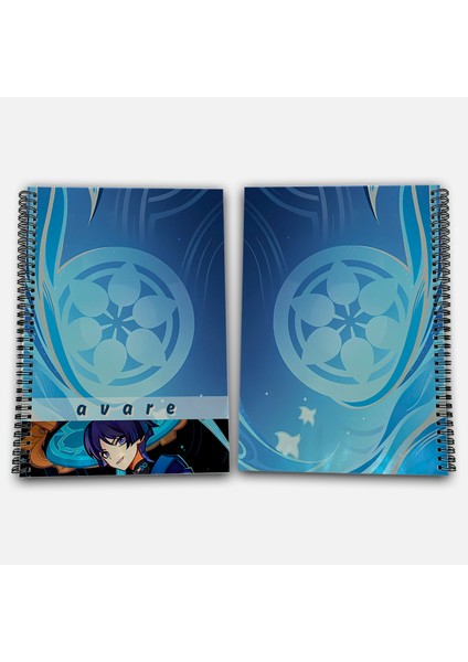 Genshin Impact Avare Wanderer Kareli A4 Okul Defteri 72 Yaprak