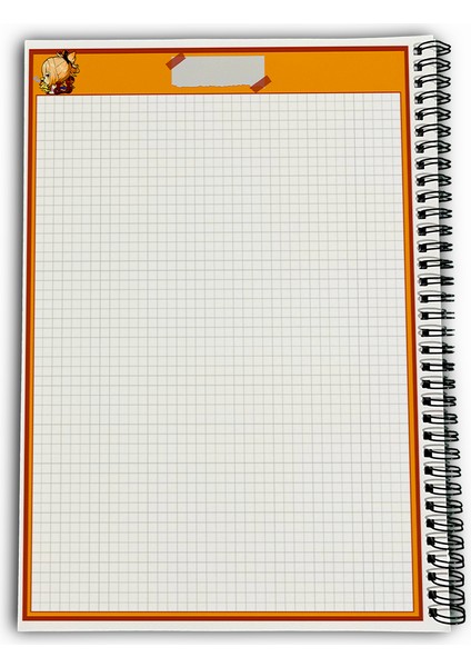 Genshin Impact Yoimiya Kareli A4 Okul Defteri 72 Yaprak