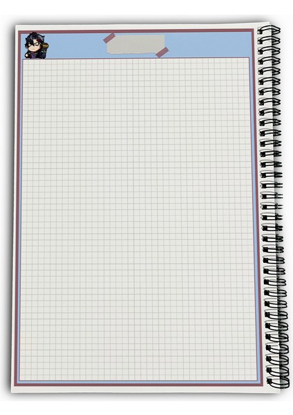 Genshin Impact Wriothesley Kareli A4 Okul Defteri 72 Yaprak