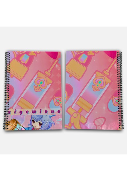 Genshin Impact Sigewinne Kareli A4 Okul Defteri 72 Yaprak