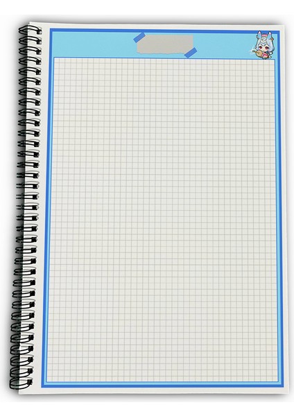 Genshin Impact Sigewinne Kareli A4 Okul Defteri 72 Yaprak indirimleri