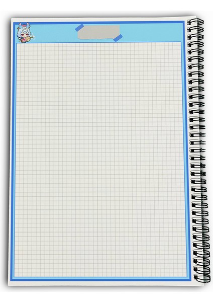 Genshin Impact Sigewinne Kareli A4 Okul Defteri 72 Yaprak