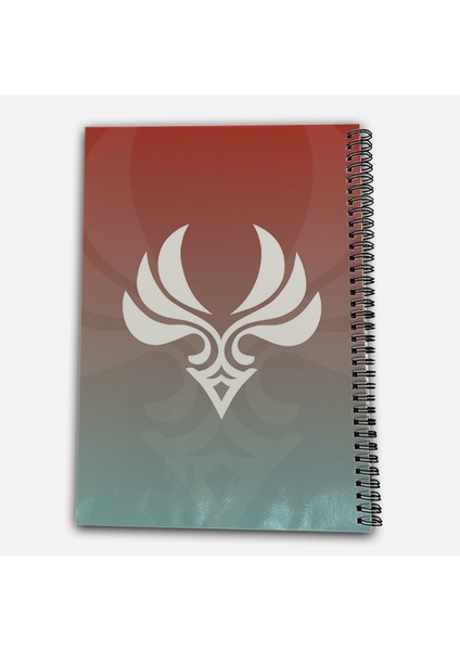 Genshin Impact Heizou Çizgili A4 Okul Defteri 72 Yaprak modelleri