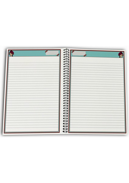 Genshin Impact Heizou Çizgili A4 Okul Defteri 72 Yaprak fırsatları