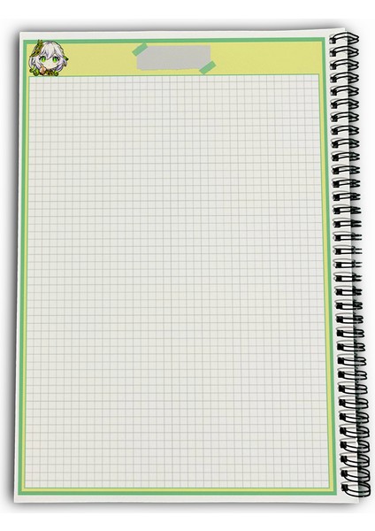 Genshin Impact Nahida Kareli A4 Okul Defteri 72 Yaprak