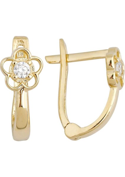 Tektaş Çiçek Çocuk Küpesi