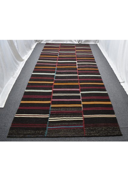 El Dokuma Devasa Çizgili Gökçeağaç Kastamonu Yün Kilim 6258 indirimleri