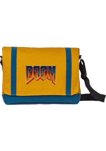 Postacı Çantası Doom Vintage Sarı Renk