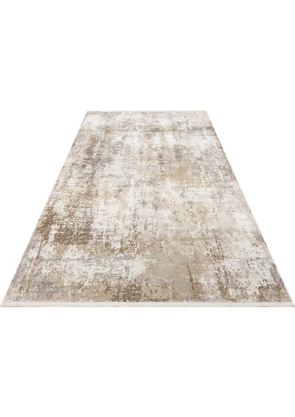 Uruguay Modern Bej Polyester Dikdörtgen Modern Desenli Akrilik Hav Vermeyen Leke Tutmayan Kolay Temizlenen Yumuşak Makine Salon Yolluk Mutfak Halı