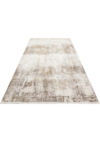 Uruguay Modern Bej Polyester Dikdörtgen Modern Desenli Akrilik Hav Vermeyen Leke Tutmayan Kolay Temizlenen Yumuşak Makine Salon Yolluk Mutfak Halı