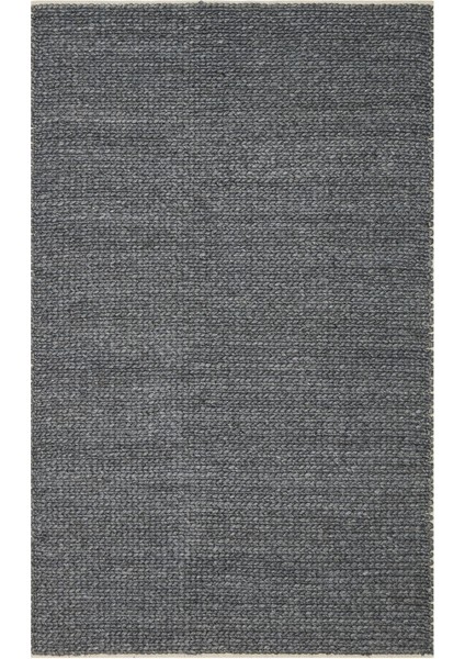Wolkersdorf Modern Antrasit Yün Dikdörtgen Modern Desenli Akrilik Hav Vermeyen Leke Tutmayan Kolay Temizlenen Yumuşak Makine Salon Yolluk Jüt Halı