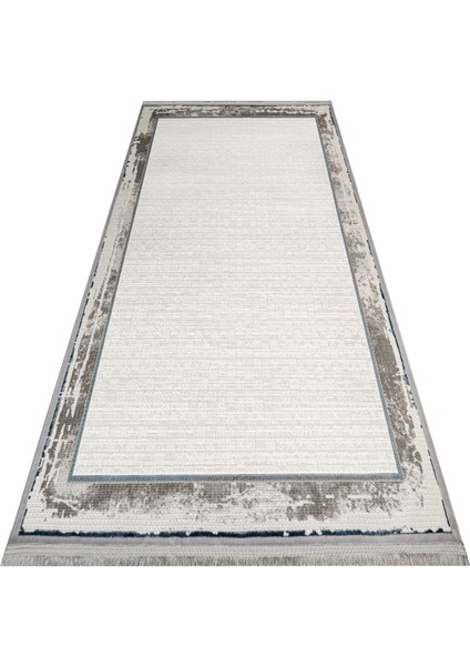 Buxar Çerçeveli Krem Akrilik Dikdörtgen Modern Desenli Akrilik Hav Vermeyen Leke Tutmayan Kolay Temizlenen Yumuşak Makine Salon Yolluk Mutfak Halı fırsatları