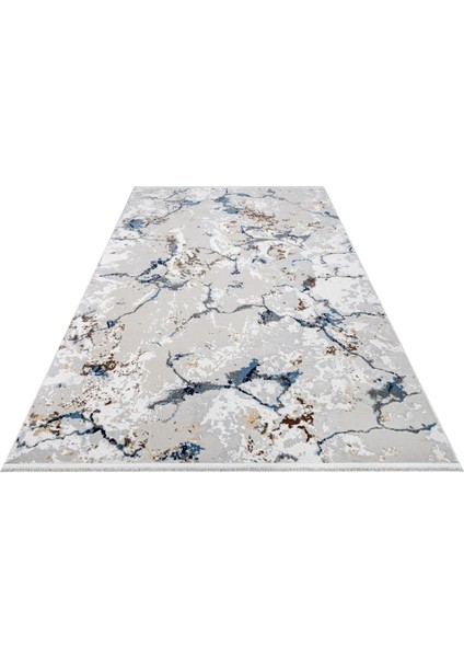 Abysmal Lacivert Mermer Etnik Modern Desenli Akrilik Hav Vermeyen Leke Tutmayan Kolay Temizlenen Yumuşak Makine Salon Yolluk Mutfak Halı fiyatları