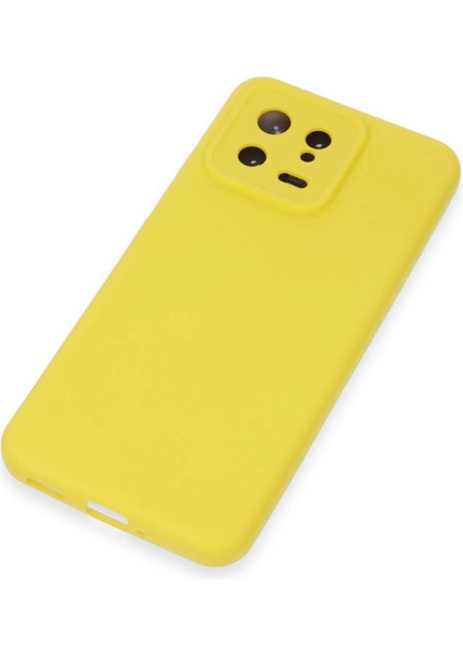 Xiaomi Mi 13 Kılıf Nano Içi Kadife Silikon - Sarı - BRNTEK5766-3533 fırsatları